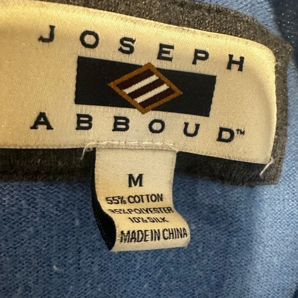 Joseph Abboud Sky Blue V-Neck Sweater